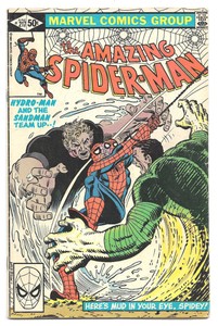 Amazing-Spider-Man-217-Marvel-Comics-1981-John-Romita-Jr-Hydro-Man-amp-Sandman