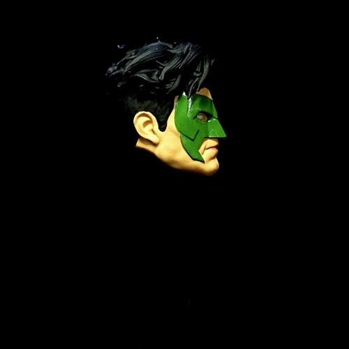Linterna Verde Pintada Personalizada Kyle Rayner Fundida. Mcfarlane escala de 7 pulgadas - Imagen 3 de 6