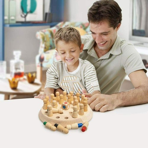 Wooden Memory Chess for Cognitive Development of Toddlers, Montessori Educati... - Picture 8 of 42
