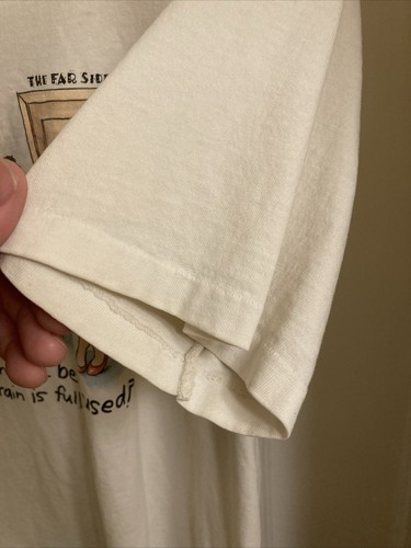 Vintage Far Side Shirt Mr Osborne My Brain is Full Distressed Tennessee River L - Picture 7 of 11