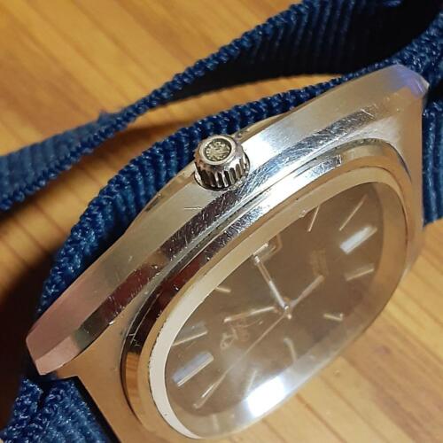 Omega Seamaster Cal.1342 Vintage Fecha Marino Plata Cuarzo Reloj de Hombre Auth - Imagen 3 de 5