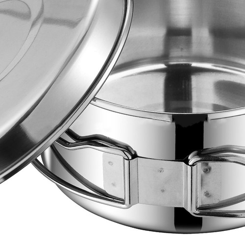 8PCS Camping Cookware Stainless Steel Outdoor Picnic Pot Cook Pan Set Hiking BBQ - Picture 11 of 12