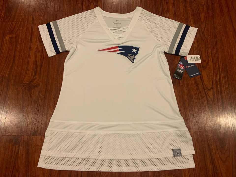 Fanatics Women’s New England Patriots White NFL Draft Me Football Jersey Large L - Изображение 2 из 4