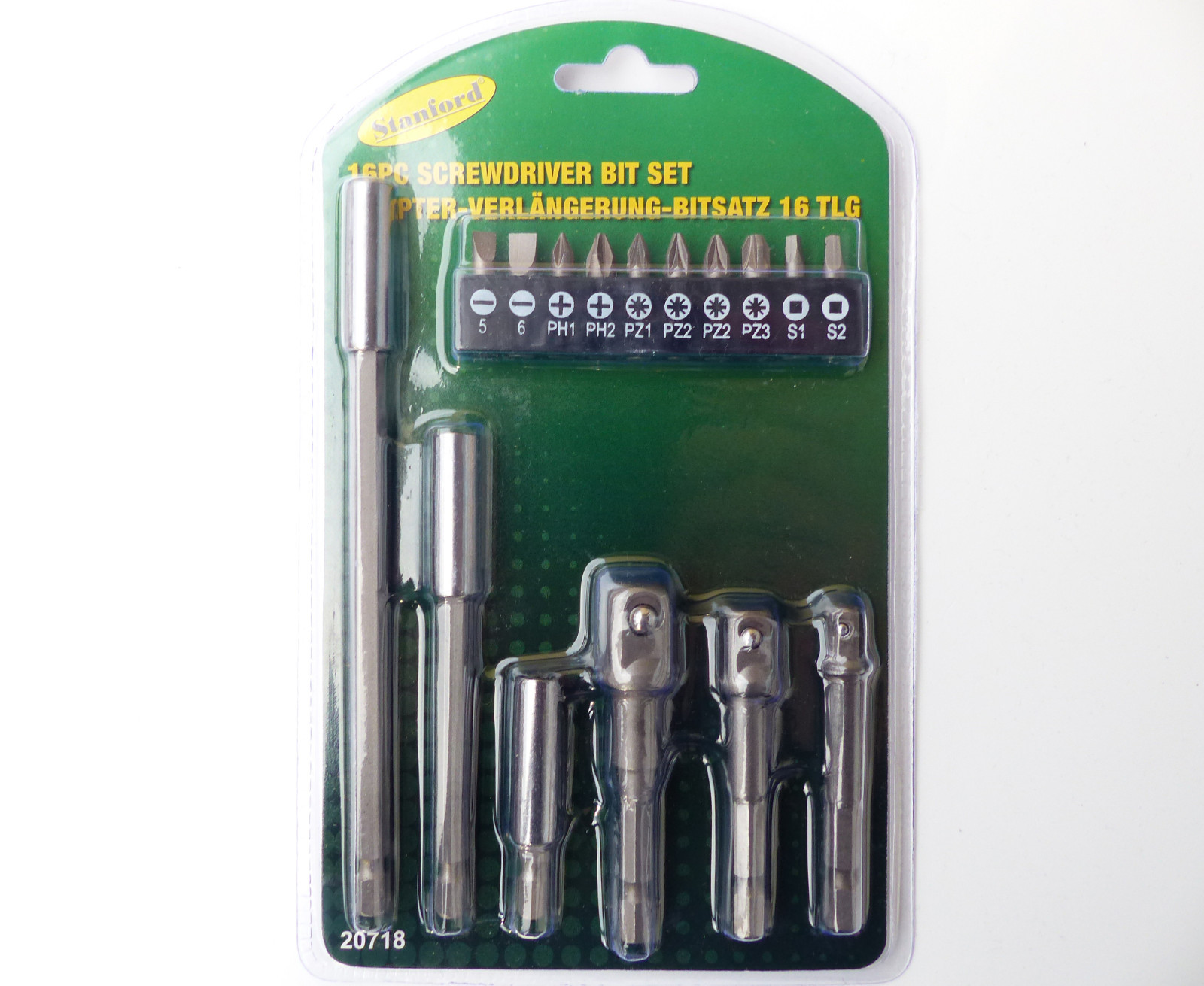 Adapter- Verlängerung- Bit Set 16tlg. Magnetbithalter Adapter Stecknuss Bits