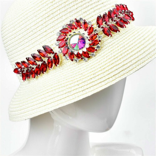 1x Crystal Applique Trimming Rhinestone Chain Bridal Wedding Costume Shoes - Picture 10 of 16