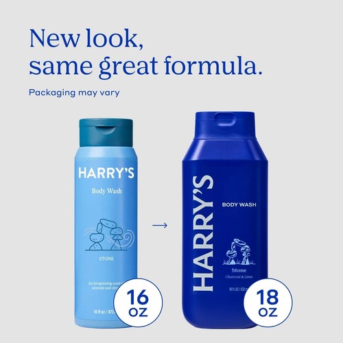 Harry's Men's Cleansing Body Wash, Stone, 18 Fl Oz, Sulfates Free, Parabens Free - Picture 5 of 10