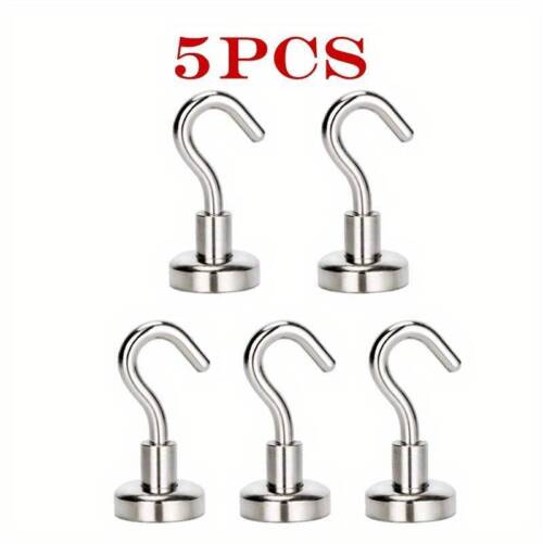 25LBS Heavy Duty Magnetic Hooks Hanger Hold Neodymium Strong Magnet Set UK - Picture 9 of 13