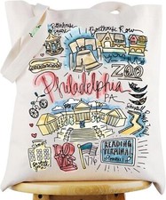 G2TUP Philadelphia Travel Tote Bag Souvenir Gift Tg 
