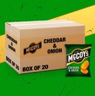 Mccoys Ceddar And Onion  Crisps Full Box PMP Free Fast Delivery 20x65g