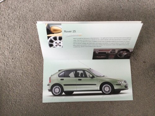 ROVER 25 & 45 impression Brochure Special Editions 2001 pub no 5822 - Picture 2 of 3