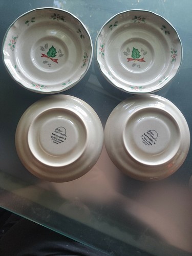 Set Of 4 Intl Tableworks Marmalade Japan Stoneware Bread Plates - Picture 3 of 5