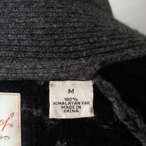 Wetterfeste Vintage Himalaya Yak Strickjacke Gr. M  - Bild 9 von 10