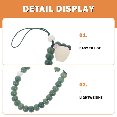 Lotus Jade Bodhi Hanging Seil Männer Und Frauen Perlen Telefonriemen Armband - Zdjęcie 12 z 12