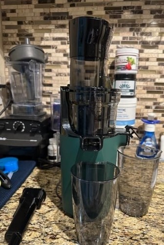 Juicer Machine Estrattore di Succo a Freddo Slow Juicer Spremiagrumi Masticating - Foto 13 di 17