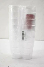 Avant Grub Clear Round Pebbled San Plastic Drinking Cup Tumblers 12oz 12 Pack