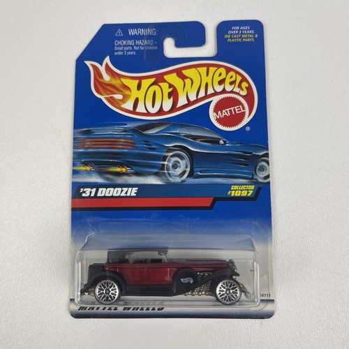 1998 Vintage Hot Wheels Collector 1097 31 Doozie Red Black Roof Fenders w Lace - Picture 3 of 6