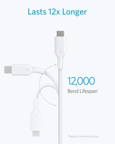 3FT CABLE USB-C TIPO-C CABLE CARGADOR RÁPIDO CABLE DE ALIMENTACIÓN USB para TELÉFONOS Y TABLETAS - Imagen 3 de 6