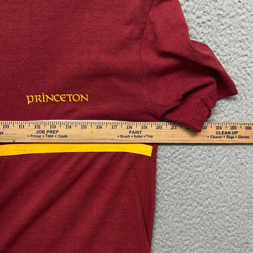 Vtg Champion Princeton Shirt Adult XL Maroon Retro Ringer Striped Single Stitch - Picture 4 of 7