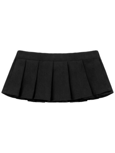 Women Schoolgirl Mini Skirt Role Play Costume Mini Plaid Pleated Micro Skirts - Picture 97 of 130