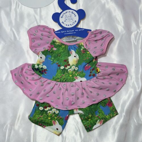 Build a Bear Denmark Bunny Rabbit Outfit Rare Easter Spring International Set - Bild 3 von 6