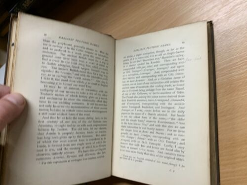 1883 "APELLIDOS COMO CIENCIA" LIBRO ANTIGUO DE TAPA DURA DE ROBERT FERGUSON (P4) - Imagen 11 de 20
