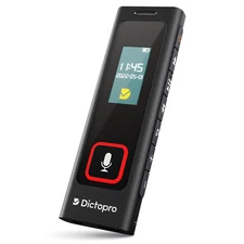 Mini Digital Voice Activated Recorder By Dictopro, 8GB Spy Dictaphone MP3 Player