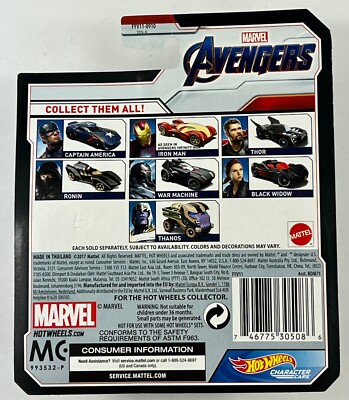 Hot Wheels Avengers ミニカー 8個セット Hot Wheels Avengers ミニカー 8個セット Hot Wheels Avengers