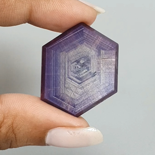 41,30 quilates rubí natural sin tratar trapiche hexágono rodajas planas 30*24 mm - Vídeo 1 de 1