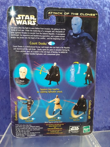 Star Wars Attack of the Clones 2002 MOC 27 Count Dooku Dark Lord #2577 - Picture 4 of 4