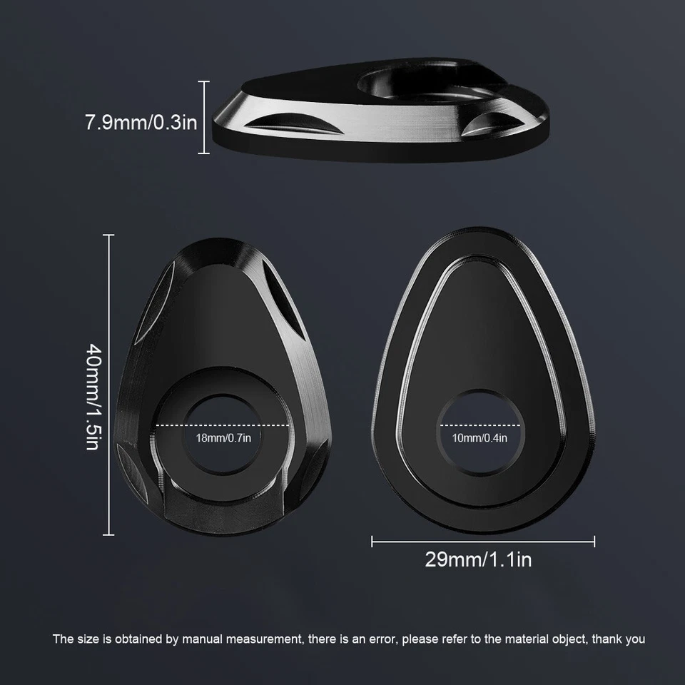 4x Tallo adaptador de luz de señal de giro para Yamaha R1/R3 MT07 MT09 YZF-R6-R1 EE. UU. Foto 3 de 4