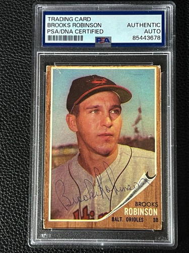Brooks Robinson Baltimore Orioles 1962 Topps #45 Signed Autograph PSA DNA - Bild 1 von 2