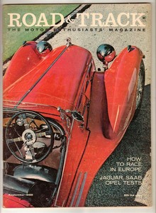 Road-amp-Track-1958-Sep-Bugatti-Jaguar-Saab-Gran-Turismo-Opel-Rekord-Alfa-Romeo