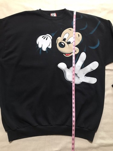 Vintage Disney Designs Mickey Mouse Disney Double Sided Sweatshirt 4XL Big Print - Imagen 8 de 9