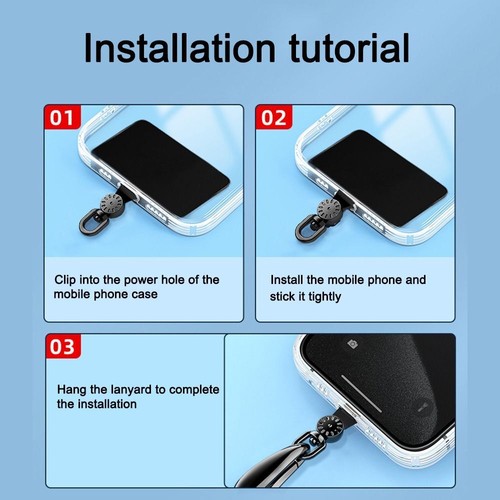 Anti-fall Mobile Phone Lanyard Patch Cord Rope Card for Mobile Phone - Photo 10 sur 18