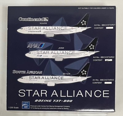 航空機・ヘリコプター ANA B737-800 JA51AN STAR ALLIANCE 1/200 ANA 'Star Alliance' LevelUP 737-800 (JA51AN) - Aircraft