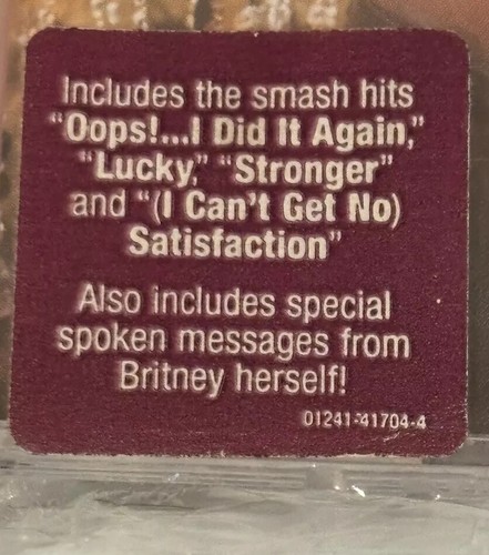 Britney Spears Ups! I Did It Again Cassette Tape JIVE 2000 SEALED *HYPE STICKER - Bild 2 von 10