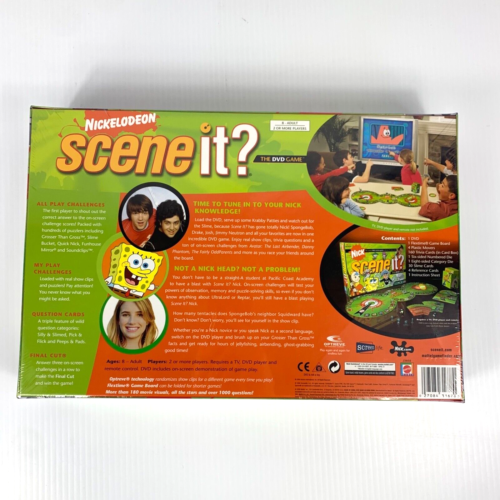 SCENE IT Nick Nickelodeon Trivia DVD Board Game 2006 Edition Brand NEW Sealed - Picture 7 of 9