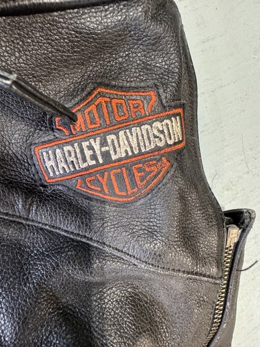Harley Davidson Motorcycle Black Luxury Leather Riding Chaps Sz S Zips Buttons - Picture 8 of 15