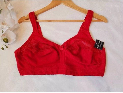 Instant Shaping By Plusform Women's Bra Wireless Size 46B Red - Picture 3 of 8