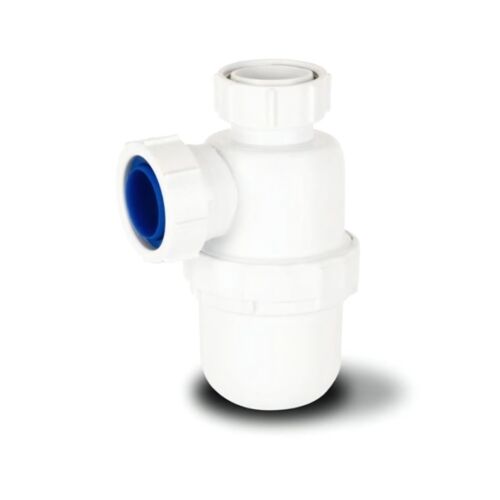 Polypipe Bottle Trap 40mm with 75mm Seal White WP46 BioCote Fit-rite - Picture 2 of 7