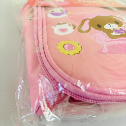 Bolsa de almuerzo refrescante Sanrio Sugar Bunnies rosa Shirousa Kurousa pastel a la hora del té rara - Imagen 21 de 24