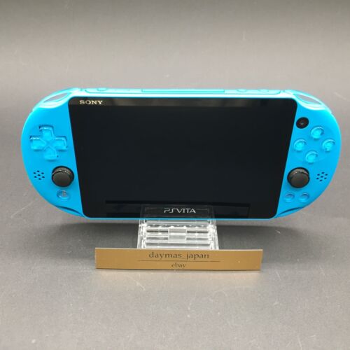 【Near Mint】Sony PS Vita PCH-2000 Aqua blue Wi-Fi Model Console only #Ret 0322/01