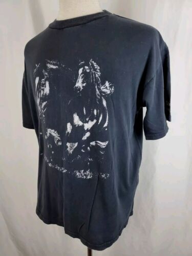 Vintage Dixie Stampede Branson MO Graphic T-Shirt XL Black Cotton Crew, Horses - Picture 3 of 8