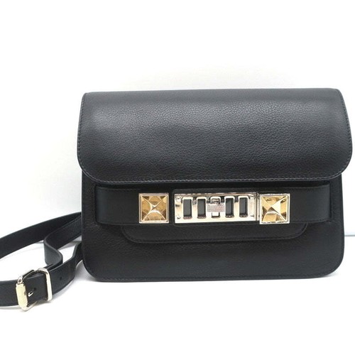 Proenza Schouler PS11 Mini Classic Shoulder Bag Black Smooth Leather Crossbody - Picture 2 of 12