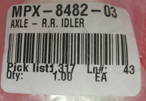 HP Indigo Ricambio pressa: Axle-RR-Idler MPX-8482-03 - Foto 3 di 3