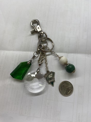 Philadelphia Eagles Purse Charm Key Ring Chain - Picture 3 of 3