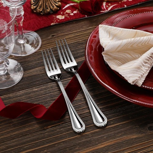 Pearl Edge 20 Piece Silver Flatware Set, Stainless Steel, Flatware Set, (Silver) - Picture 8 of 8