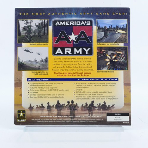 Vintage America’s Army Operations (PC, 2002) RARE CD ROM - Picture 4 of 8