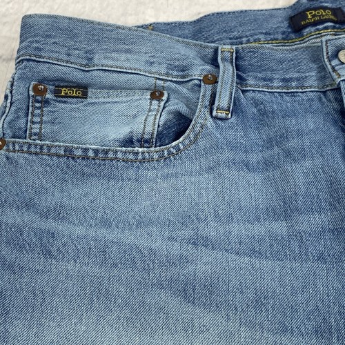 Polo Ralph Lauren Mens The Thompson Relaxed Fit Straight Jeans 36x29 Medium Wash - Picture 14 of 18