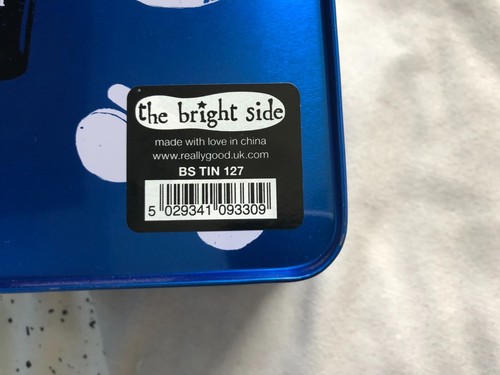 Best Man Tin Bits & Bobs Blue Hinged Lid Gift Storage Really Good Bright Side - Picture 7 of 18